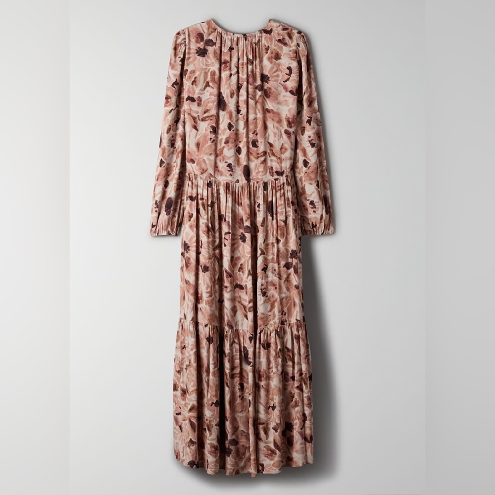 aritzia Wilfred Barossa Maxi Dress Floral Long Sleeve Medium  Dress - Picture 5 of 12
